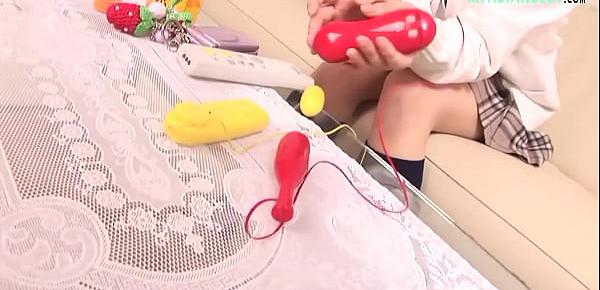 HAIRY ASIAN BABE IS USING TOYS TO ORGASM